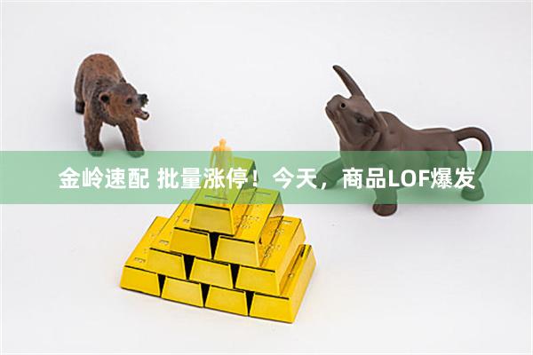 金岭速配 批量涨停！今天，商品LOF爆发